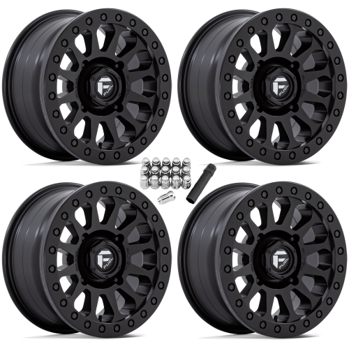 Fuel Off Road Vector D920 Beadlock Matte Black 15x7 Wheel/Rim (Full Set)