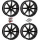 High Lifter HL10 Gloss Black 20x7 Wheels/Rims (Full Set)