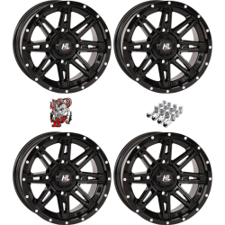 High Lifter HL22 Gloss Black 14x7 Wheels/Rims (Full Set)