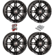 High Lifter HL3 Gloss Black 14x7 Wheels/Rims (Full Set)