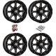 High Lifter HL4 Gloss Black 14x7 Wheels/Rims (Full Set)