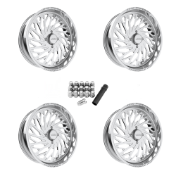 JTX Forged Empire Polished 24x7 Wheel/Rim (Full Set)