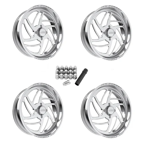 JTX Forged Turbo Polished 22x7 Wheel/Rim (Full Set)