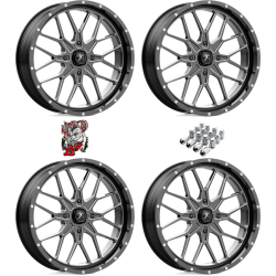 MSA M45 Portal Gloss Black Milled 24x7 Wheels/Rims (Full Set)
