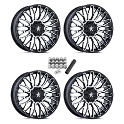 MSA M50 Clubber Machined 15x7 Wheels/Rims (Full Set)