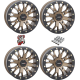 System 3 Offroad SB-4 Bronze 15x7 Beadlock Wheels/Rims (Full Set)