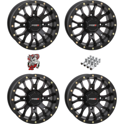 System 3 Offroad ST-3 Matte Black 15x7 Wheels/Rims (Full Set)