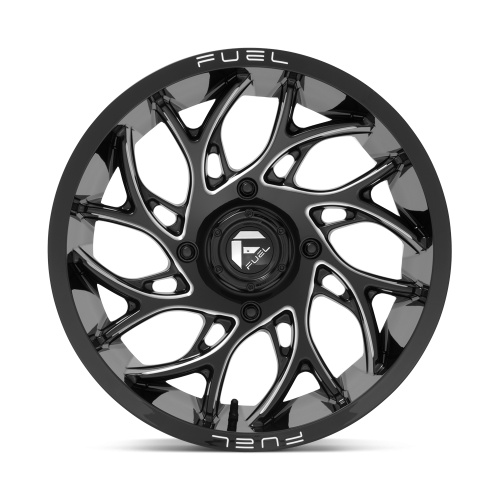 Fuel Off Road Runner Gloss Black & Milled 24x7 Wheels/Rims (Full Set)