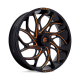 BKT AT 171 33x9-20 Tires on Fuel Runner Candy Orange Wheels