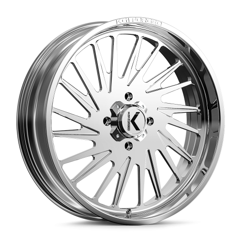 High Lifter Outlaw Max 40x10-24 Tires on KG1 Forged KU038 Javelin Polished Wheels