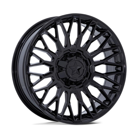 MSA M50 Clubber Gloss Black 22x7 Wheel/Rim