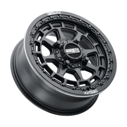 Metal FX Outlaw Satin Black 15x6 Beadlock Wheels/Rims (Full Set)