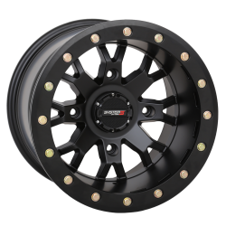 Frontline ACP 33x12-15 (10ply) Tires on System 3 Offroad SB-4 Matte Black (15x10) Beadlock Wheels