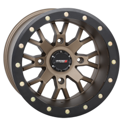 Frontline ACP 33x12-15 (10ply) Tires on System 3 Offroad SB-4 Bronze (15x10) Beadlock Wheels