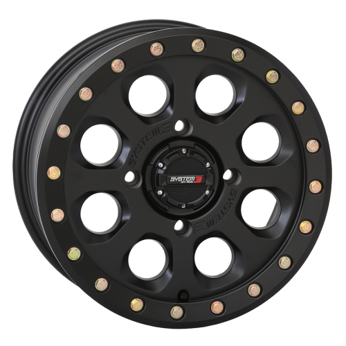 Assassinator Mud Tires 28x8-14 on SB-7 Matte Black Beadlock Wheels