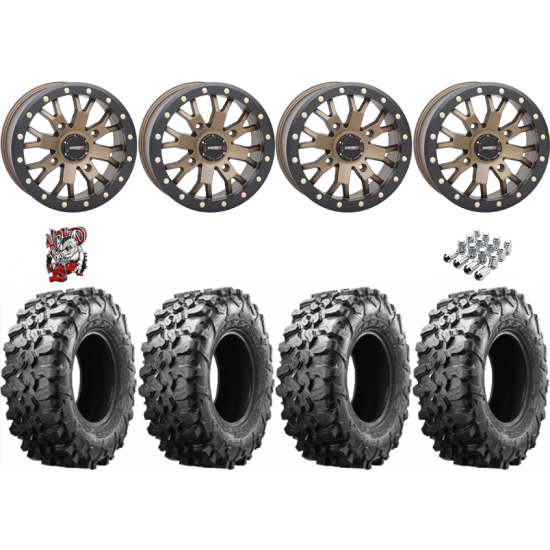 Maxxis Carnivore 32-10-14 Tires on System 3 SB-4 Bronze Beadlock Wheels