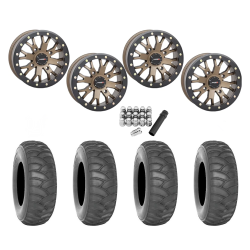 System 3 SS360 30x10-14 Tires on SB-4 Bronze Beadlock Wheels