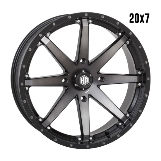 STI HD10 Matte Black/Smoked 20x7 Wheel/Rim