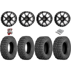 Sedona Coyote 25-8-12 & 25-10-12 Tires on Frontline 556 Gloss Black Wheels