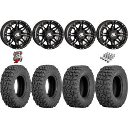 Sedona Coyote 25-8-12 & 25-10-12 Tires on HL3 Gloss Black Wheels