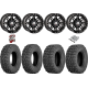 Sedona Coyote 25-8-12 & 25-10-12 Tires on HL3 Gloss Black Wheels