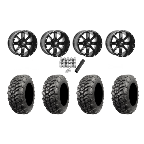 Interco Sniper 920 30x10-14 Radial Tires on Sedona Hollow Point (14x8) Wheels