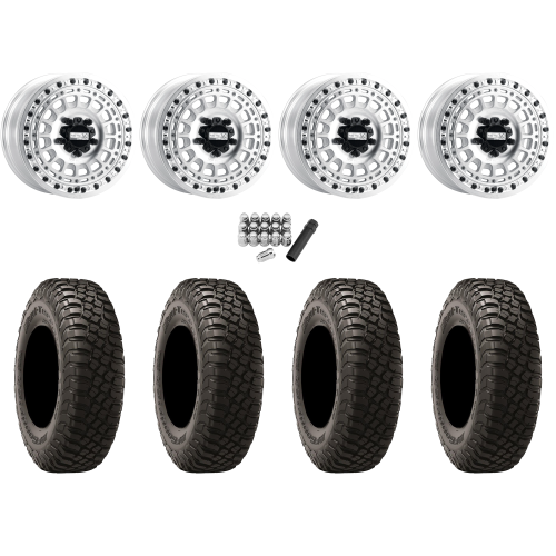 BFGoodrich Mud-Terrain KM3 30x10-15 (8ply) Radial Tires on Metal FX Hitman R Raw Beadlock Wheels