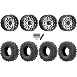 EFX MotoRavage 30x10-15 (8ply) Radial Tires on MSA M38 Brute Machined Wheels
