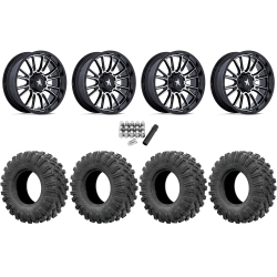 EFX MotoRavage 30x10-15 (8ply) Radial Tires on MSA M51 Thunderlips Machined Wheels