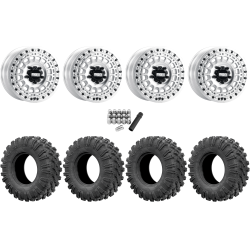 EFX MotoRavage 30x10-15 (8ply) Radial Tires on Metal FX Hitman R Raw Beadlock Wheels