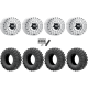 EFX MotoRavage 30x10-15 (8ply) Radial Tires on Metal FX Hitman R Raw Beadlock Wheels