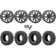EFX MotoRavage 30x10-15 (8ply) Radial Tires on System 3 Offroad ST-3 Matte Black Wheels