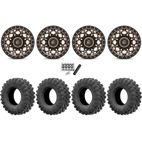 EFX MotoRavage 30x10-15 (8ply) Radial Tires on Fuel Unit Matte Bronze Wheels