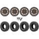 EFX MotoRavage 30x10-15 (8ply) Radial Tires on Fuel Unit Matte Bronze Wheels