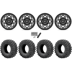 EFX MotoRavage 30x10-15 (8ply) Radial Tires on Fuel Unit Matte Gunmetal Wheels
