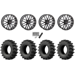 EFX MotoSlayer 33x9.5-20 Tires on System 3 Offroad ST-3 Matte Black Wheels