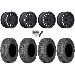 Gladiator X Comp ATR 35x10-15 (10ply) Radial Tires on MSA M49 Creed Matte Black Wheels
