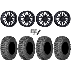 Gladiator X Comp ATR 35x10-15 (10ply) Radial Tires on MSA M51 Thunderlips Matte Black Wheels