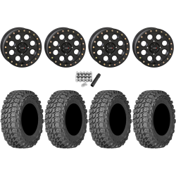 Gladiator X Comp ATR 35x10-15 (10ply) Radial Tires on System 3 SB-7 Matte Black Beadlock Wheels