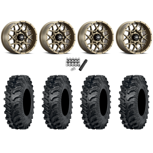 ITP MT911 30x10-14 (8ply) Tires on ITP Hurricane Bronze Wheels