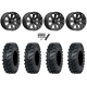 ITP MT911 27x10-14 (8ply) Tires on MSA M20 Kore Satin Black Wheels