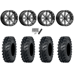ITP MT911 27x10-14 (8ply) Tires on MSA M21 Lok Gunmetal Beadlock Wheels