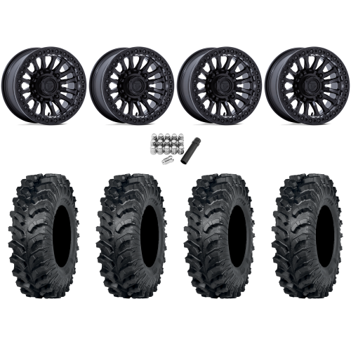ITP MT911 34x10-15 (8ply) Tires on Fuel Rincon Blackout Beadlock Wheels