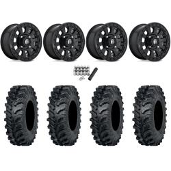 ITP MT911 34x10-15 (8ply) Tires on Fuel Tactic Matte Black Wheels