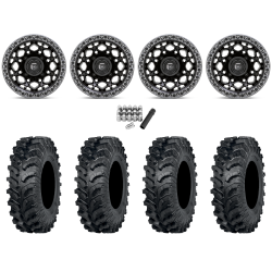 ITP MT911 34x10-15 (8ply) Tires on Fuel Unit Matte Black Wheels