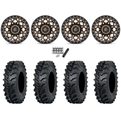 ITP MT911 34x10-15 (8ply) Tires on Fuel Unit Matte Bronze Wheels
