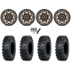 ITP MT911 34x10-15 (8ply) Tires on Fuel Unit Matte Bronze Wheels