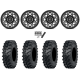 ITP MT911 34x10-15 (8ply) Tires on Fuel Unit Matte Gunmetal Wheels
