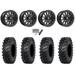ITP MT911 34x10-15 (8ply) Tires on Fuel Vector Matte Black Wheels