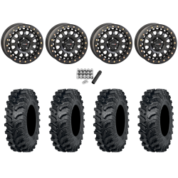 ITP MT911 34x10-15 (8ply) Tires on System 3 SB-6 Matte Black Beadlock Wheels